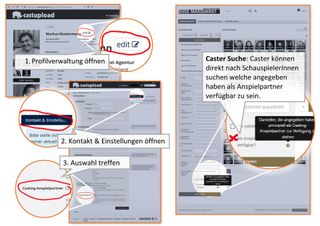 Image for Castupload Funktion "als Anspielpartner verfügbar?"